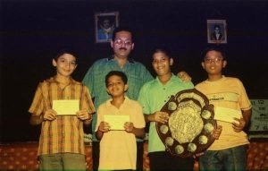 Winners with coach Dhanesh